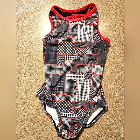 GK Patchwork Patterns Workout Leotard CL - Picture 2 of 6